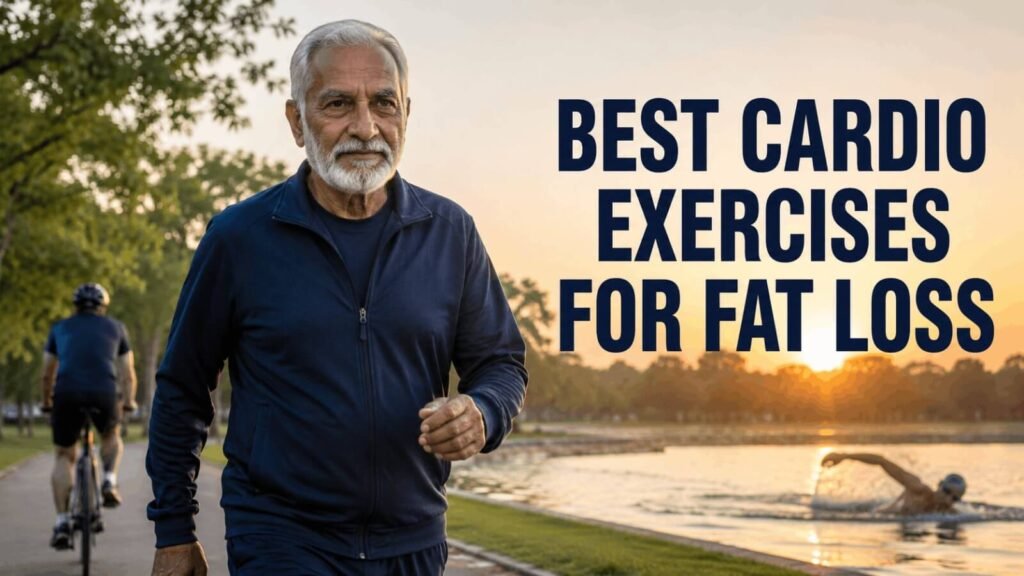 Best cardio exercises for fat loss after 40 guide banner