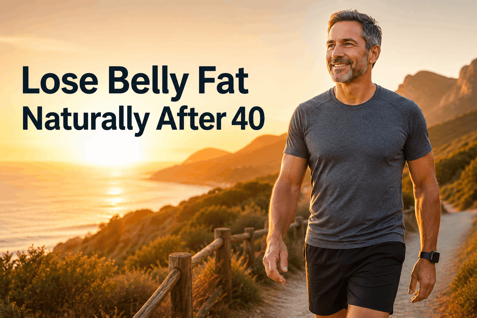 Lose belly fat naturally after 40 with walking and consistency