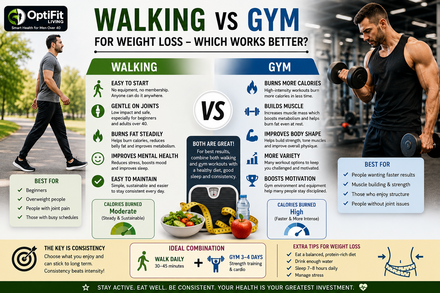 Walking vs Gym for Weight Loss – Which Works Better?