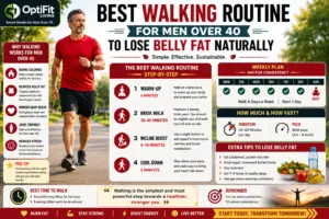 Best Walking Routine for Men Over 40 to Lose Belly Fat Naturally