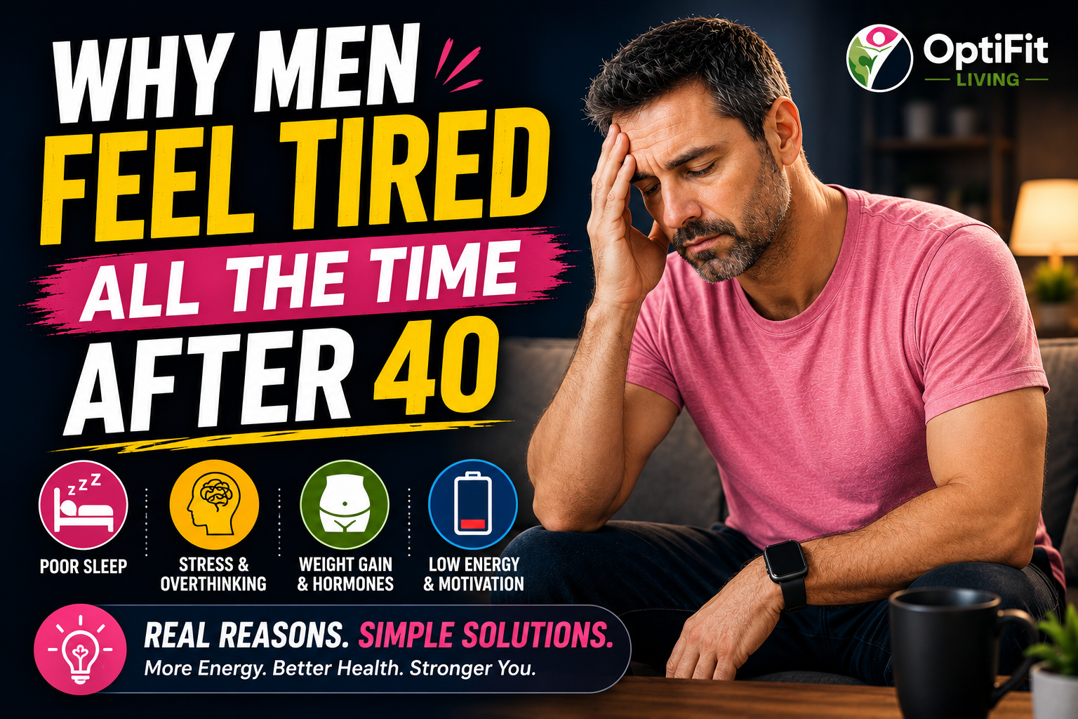 Why Men Feel Tired All the Time After 40