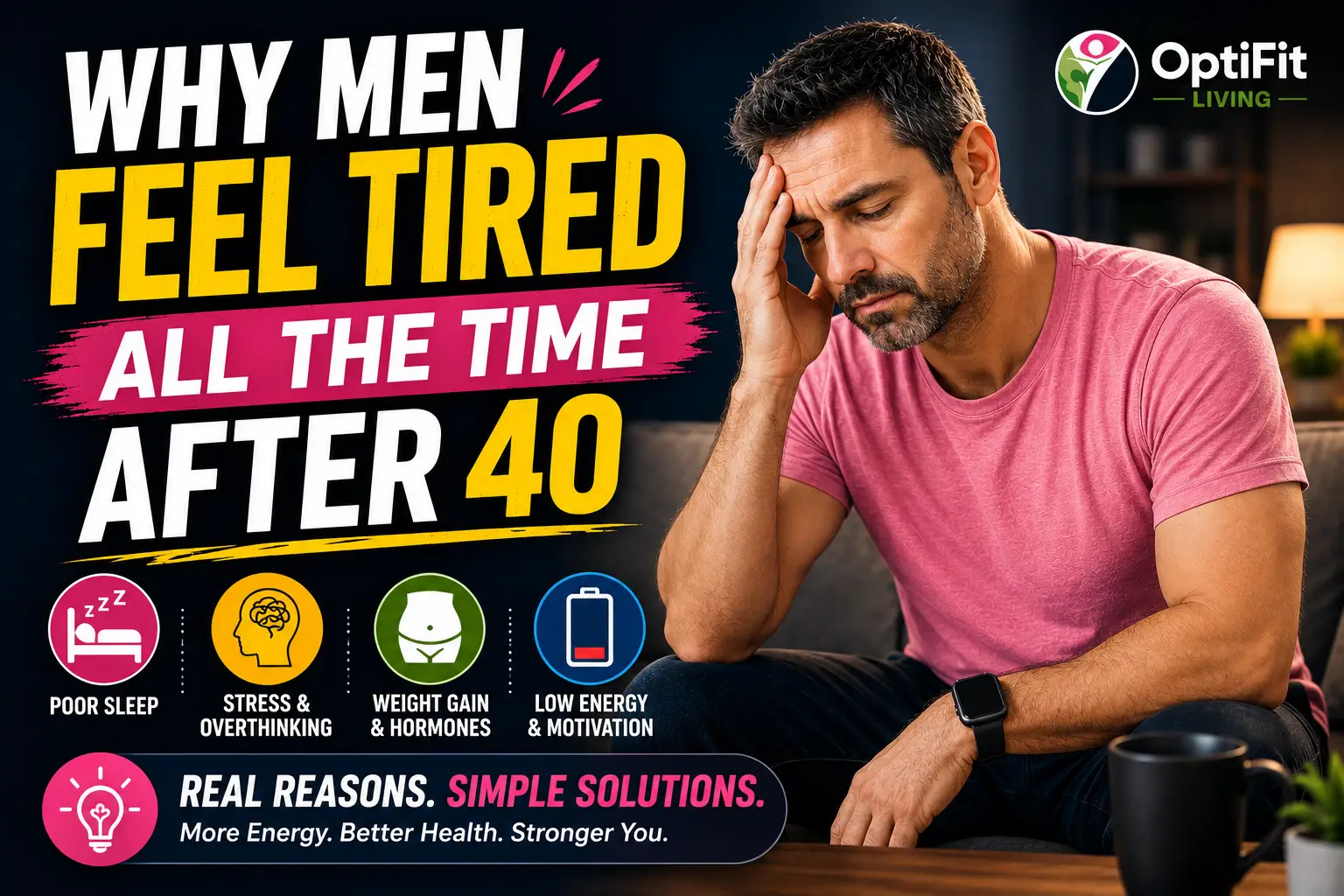 Why Men Feel Tired All the Time After 40