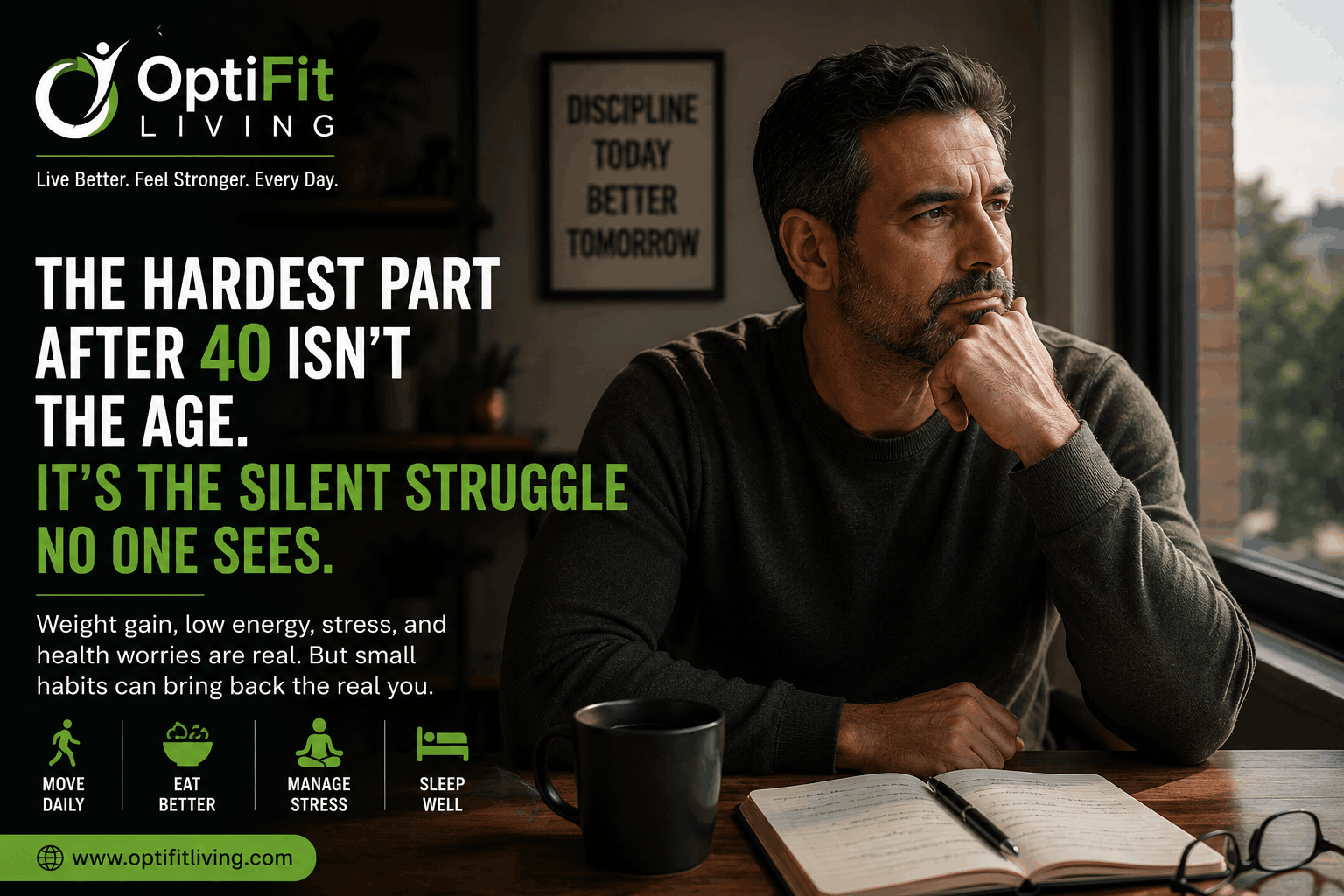 The Silent Struggle of Men After 40: When Your Body, Mind, and Life Start Asking for Attention
