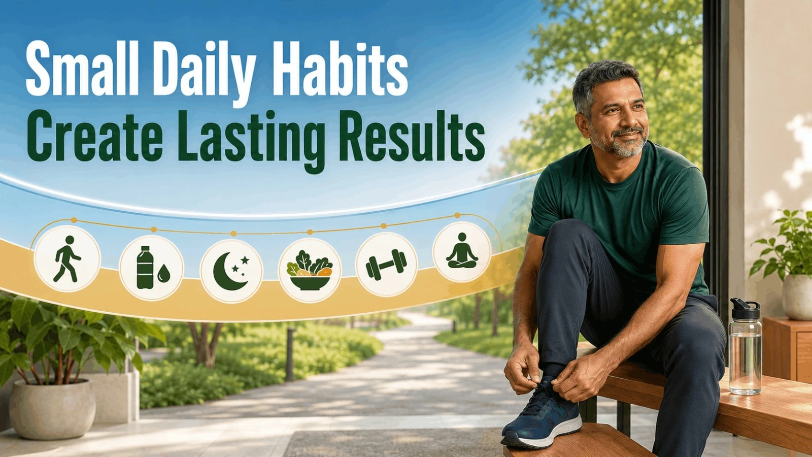 Small daily habits like walking drinking water and good sleep creating long term weight loss results