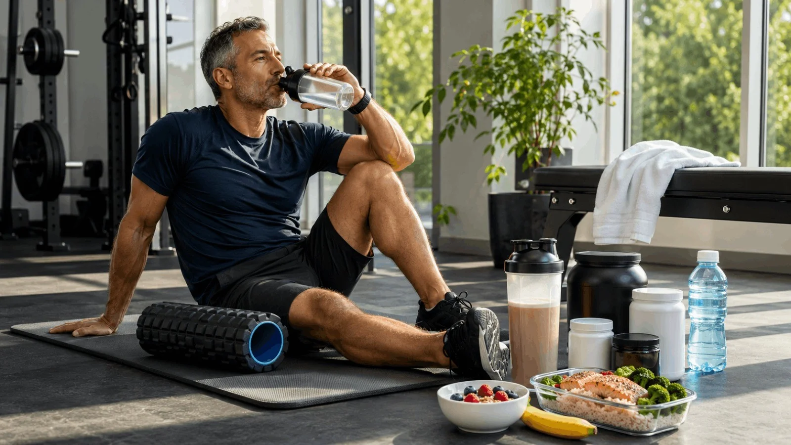 Proper hydration habits to improve absorption of the best vitamins for men over 40.