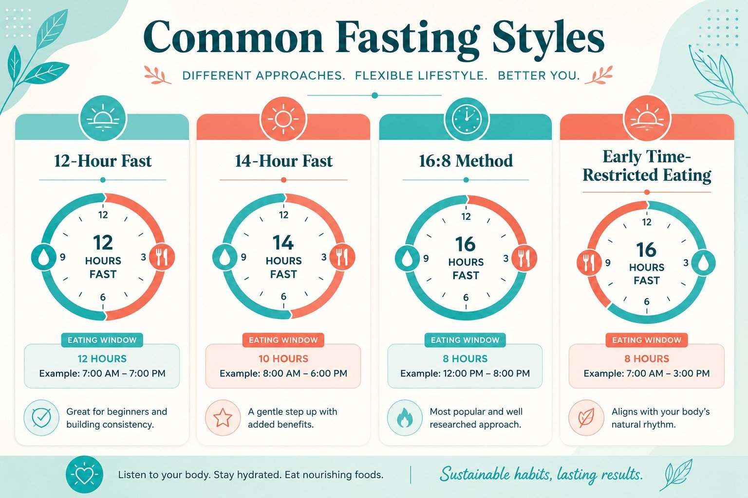 Common intermittent fasting styles to maintain a normal blood sugar levels chart by age.