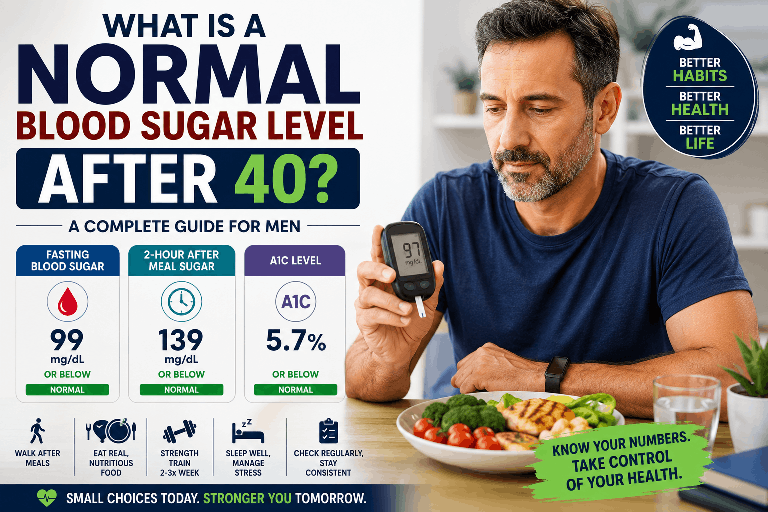 What Is a Normal Blood Sugar Level After 40?
