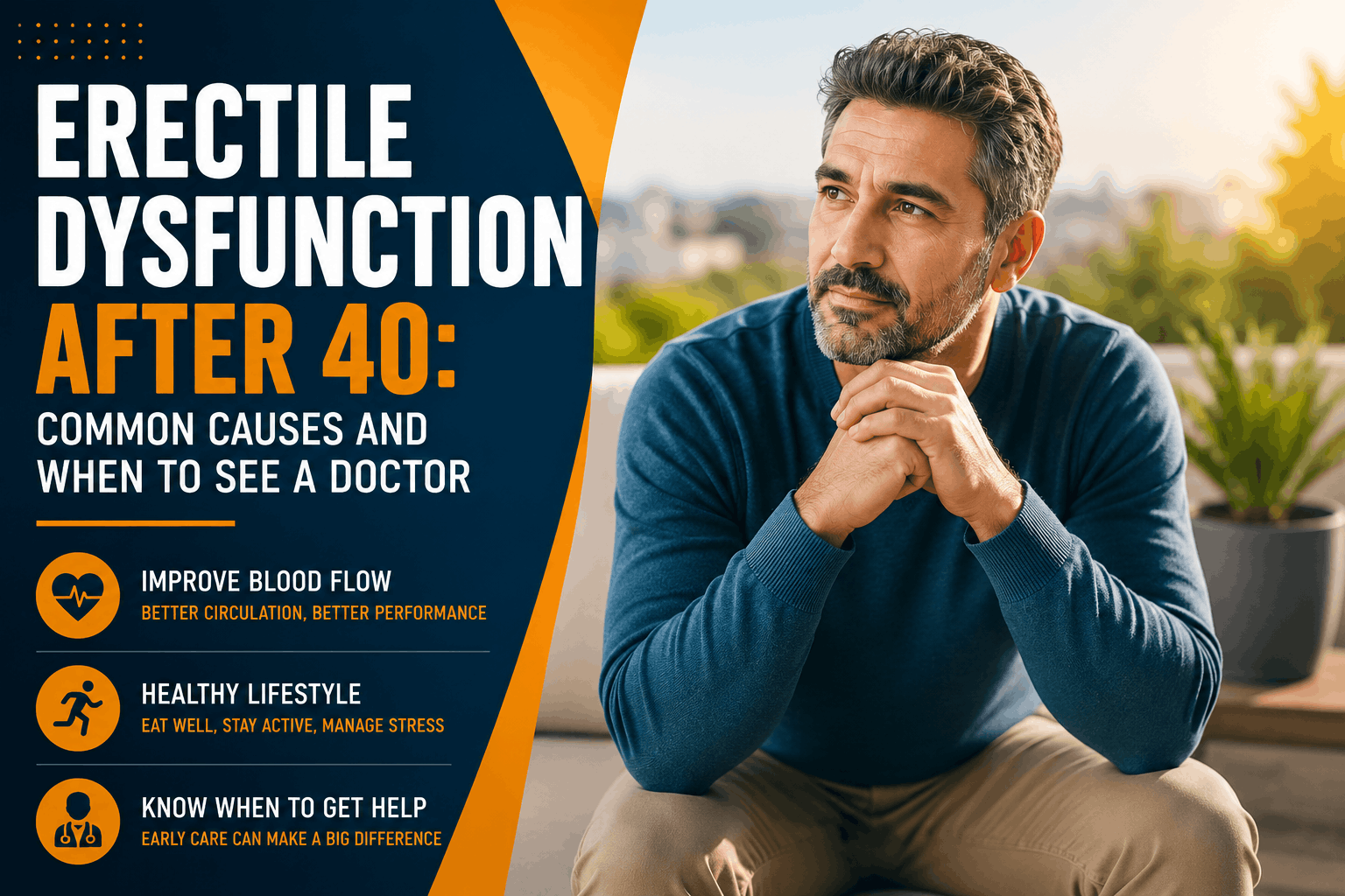 Erectile Dysfunction After 40: Common Causes and When to See a Doctor