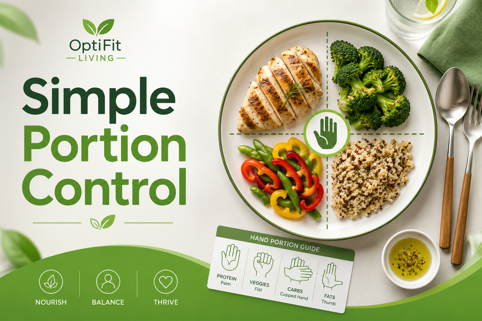 Simple portion control plate method for men over 40 trying to lose weight. 