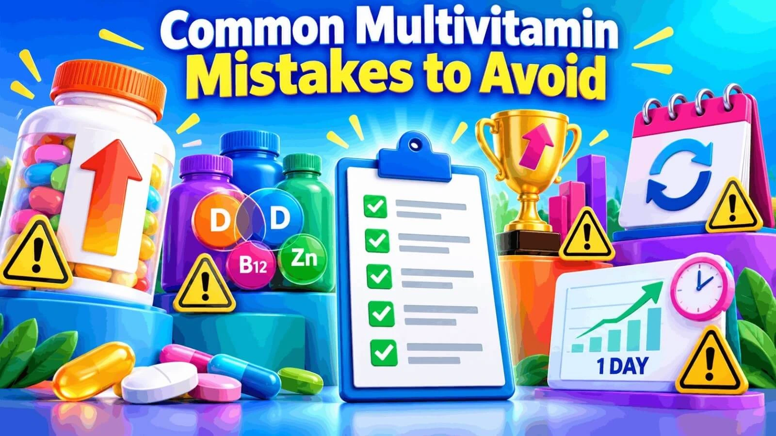 Common multivitamin mistakes to avoid when choosing supplements for testosterone support.