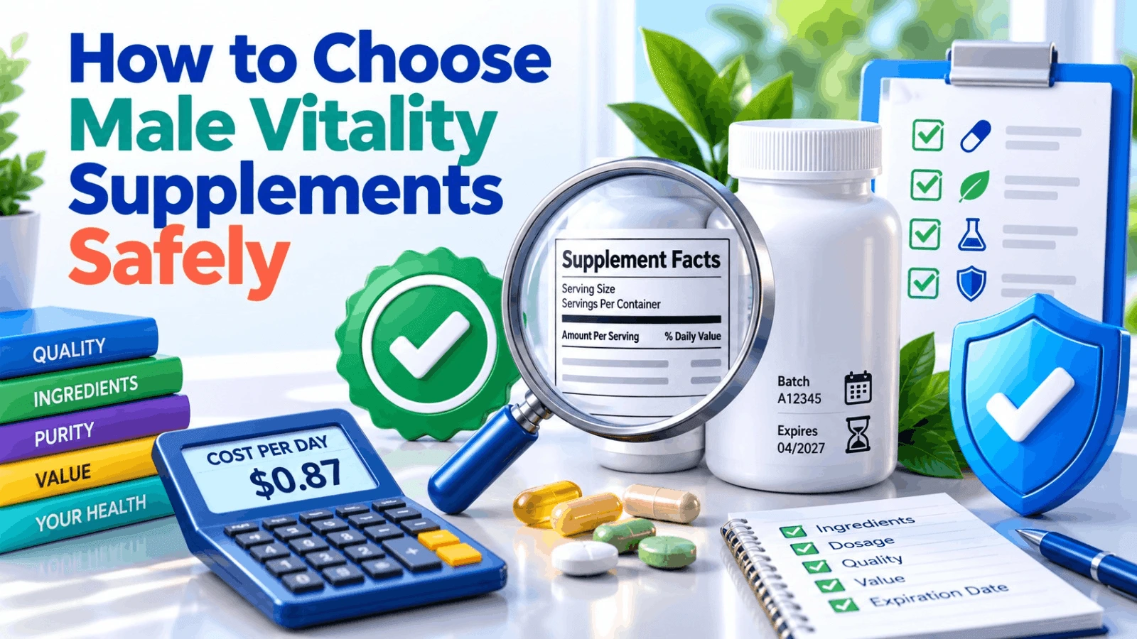 How to Choose Male Vitality Supplements Safely Guide