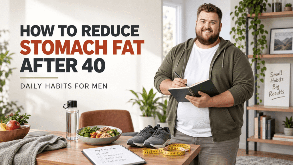 how to reduce stomach fat after 40 daily habits for men