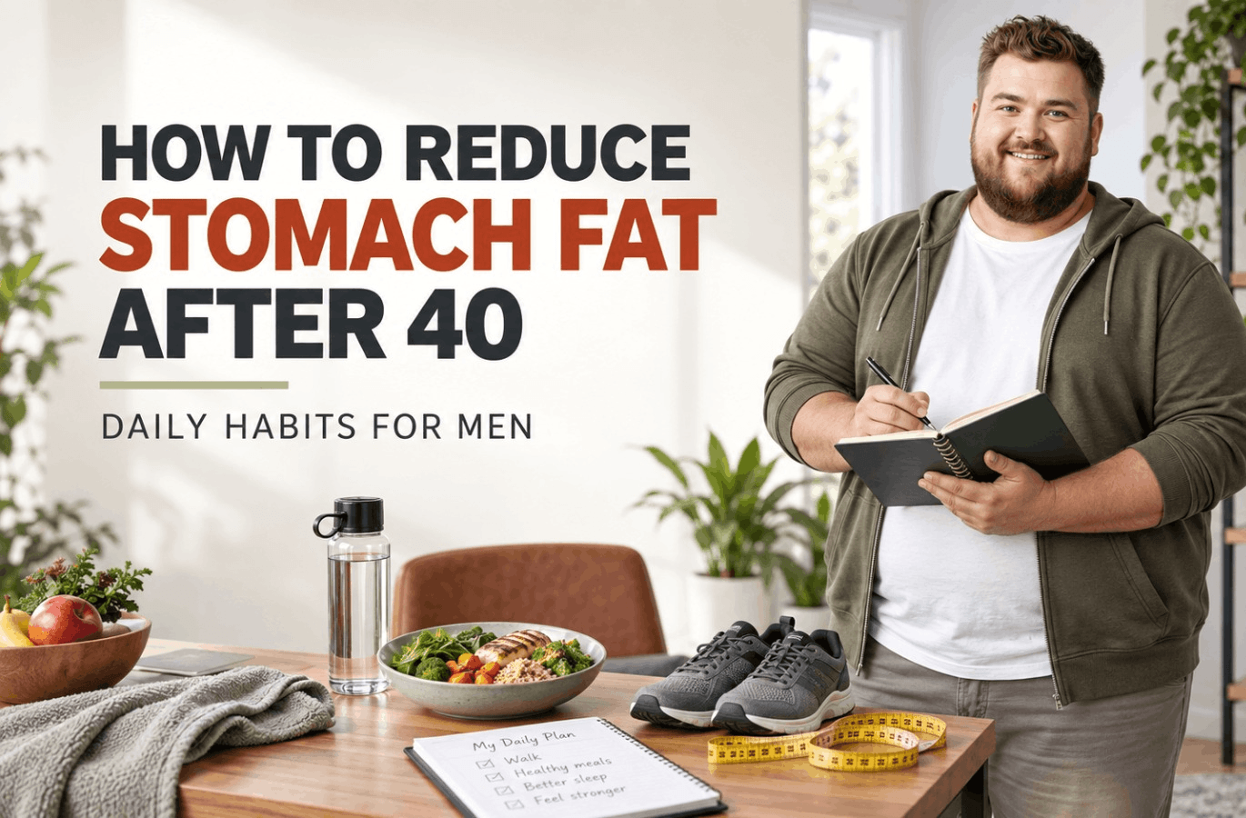 How to Reduce Stomach Fat After 40: Daily Habits for Men
