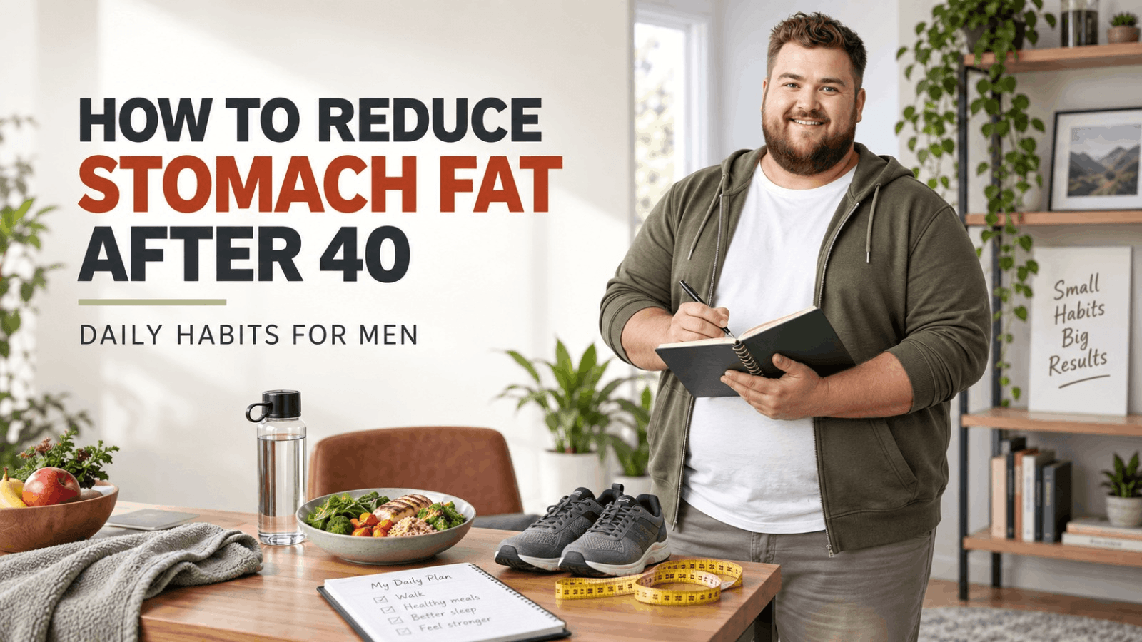 How to Reduce Stomach Fat After 40: Daily Habits for Men