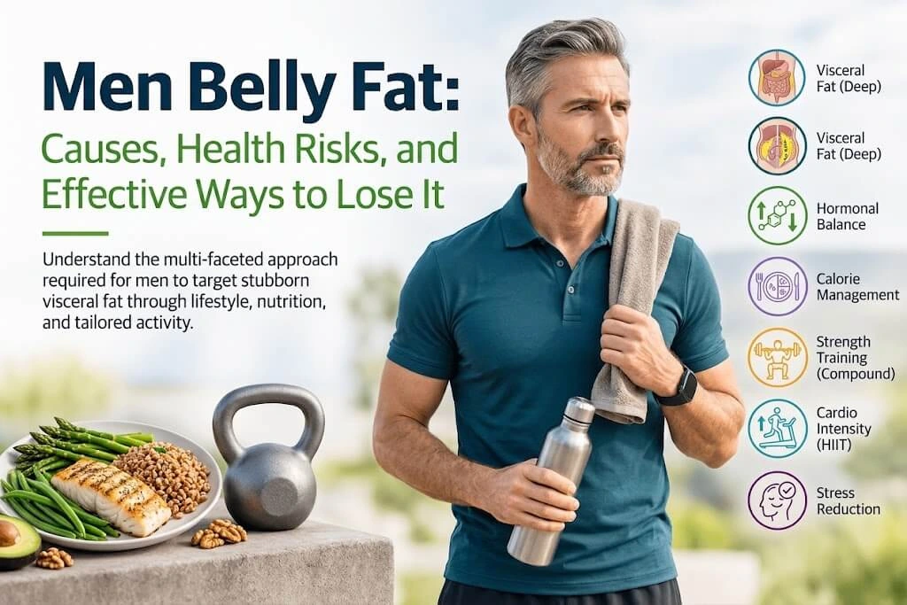 Men Belly Fat: Causes, Health Risks, and Effective Ways to Lose It