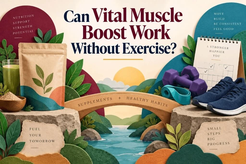 Can Vital Muscle Boost work without exercise when combined with healthy habits?