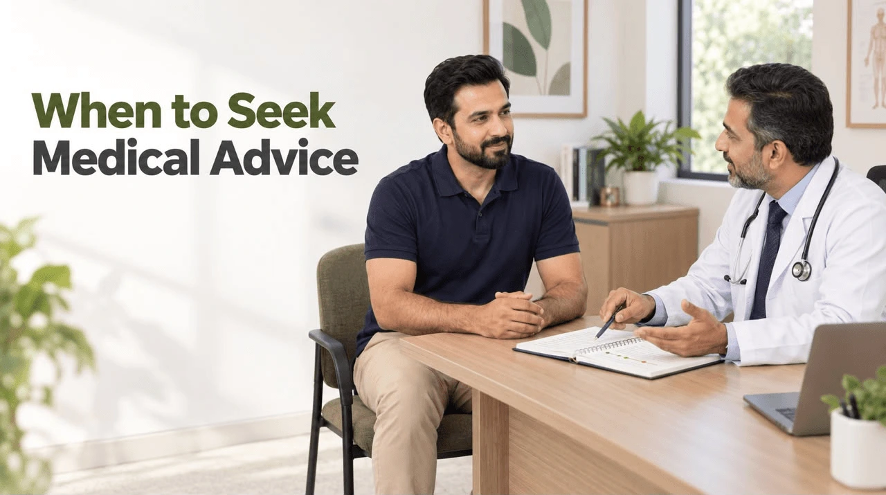 Consulting a doctor for medical advice and routine health checks regarding male performance after 40.