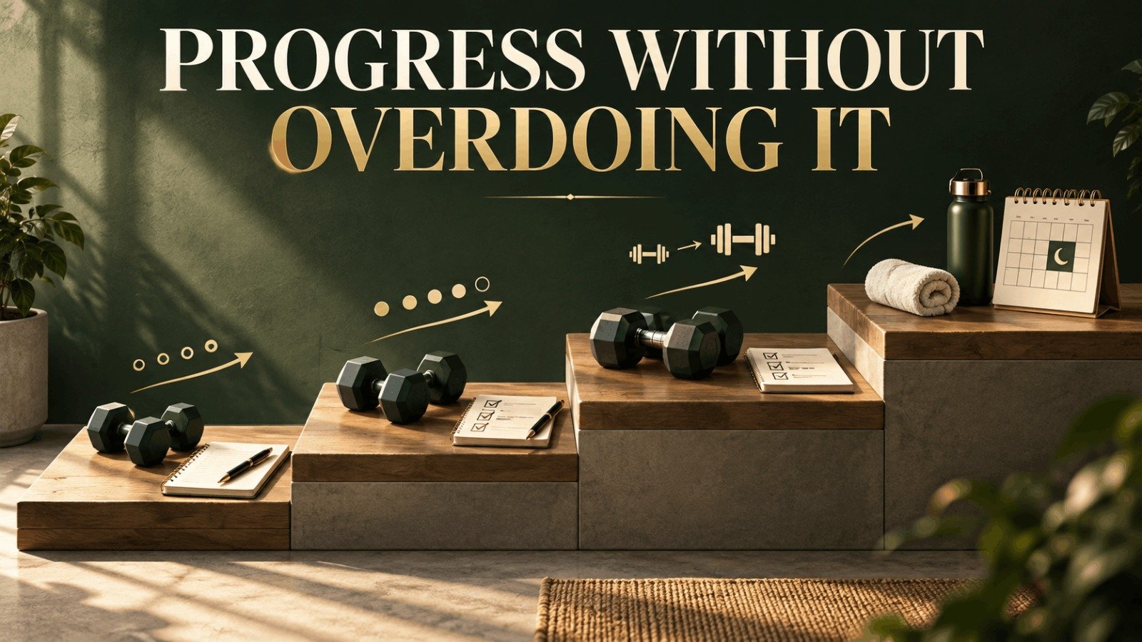 Progress weight lifting at 40 step by step without overdoing it