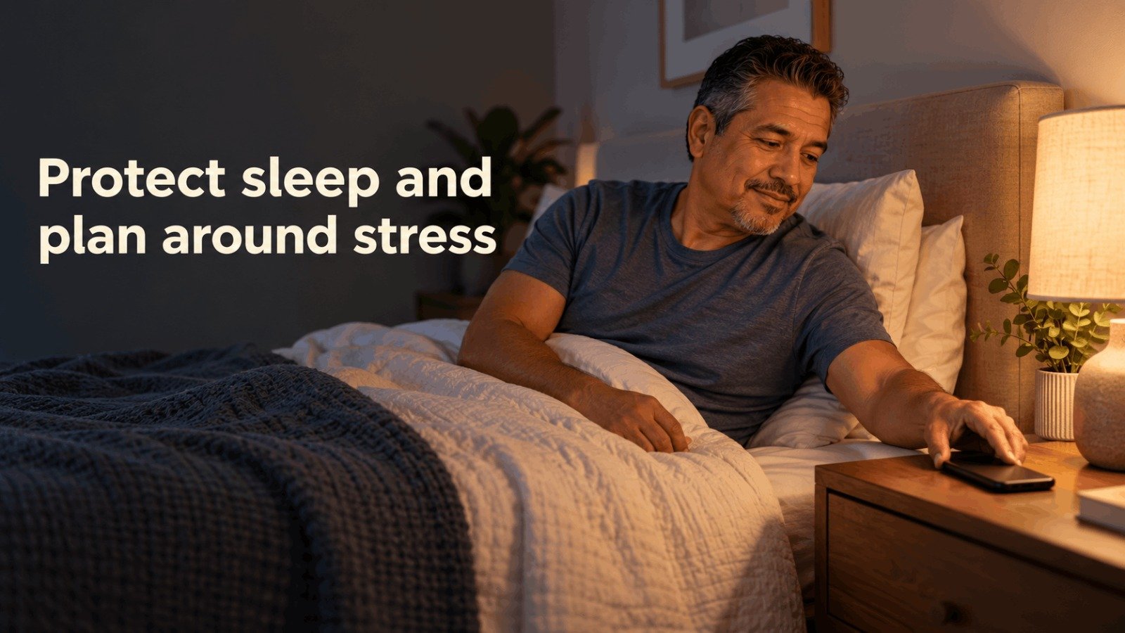 Protect sleep and plan around stress to support weight loss after 40