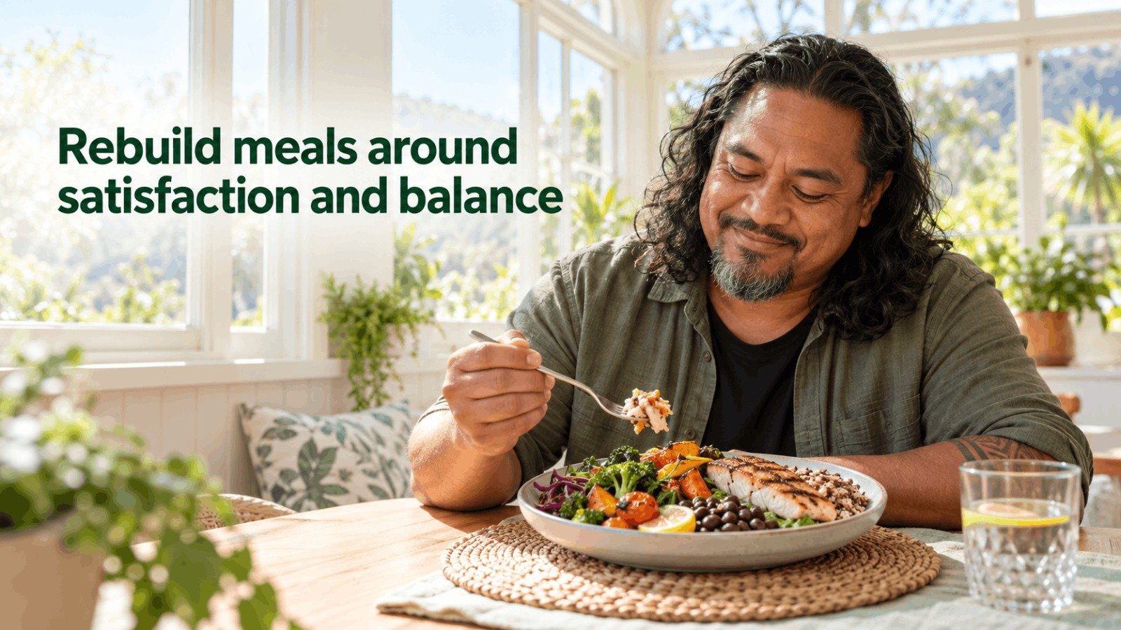 Rebuild meals around satisfaction and balance to get your diet back on track