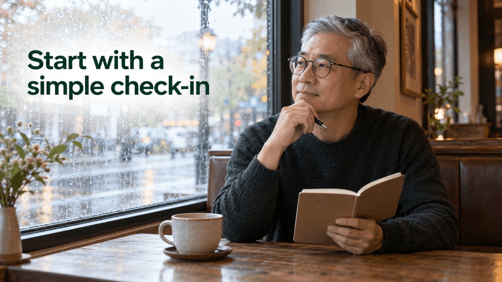 Start with a simple check-in to get your diet back on track