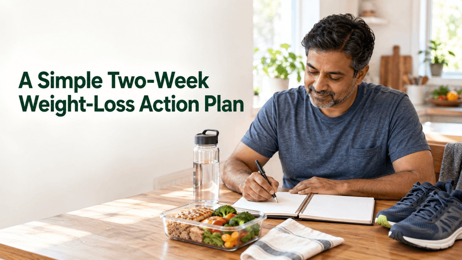 A simple two-week weight loss action plan for men over 40