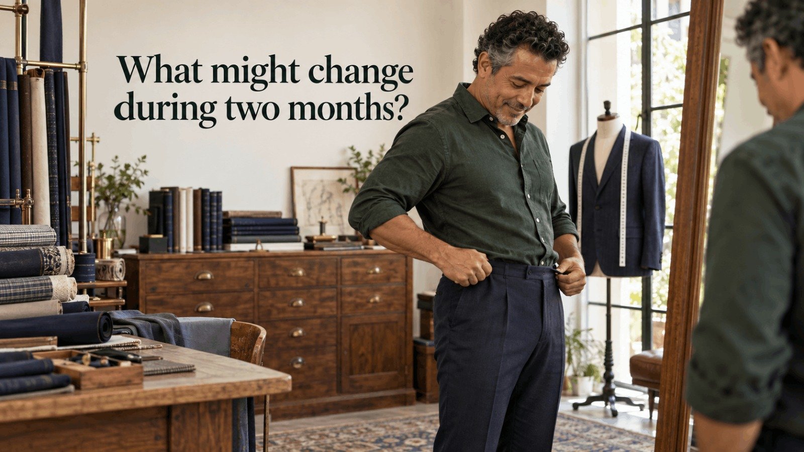 What might change during two months of weight loss: clothes fitting differently