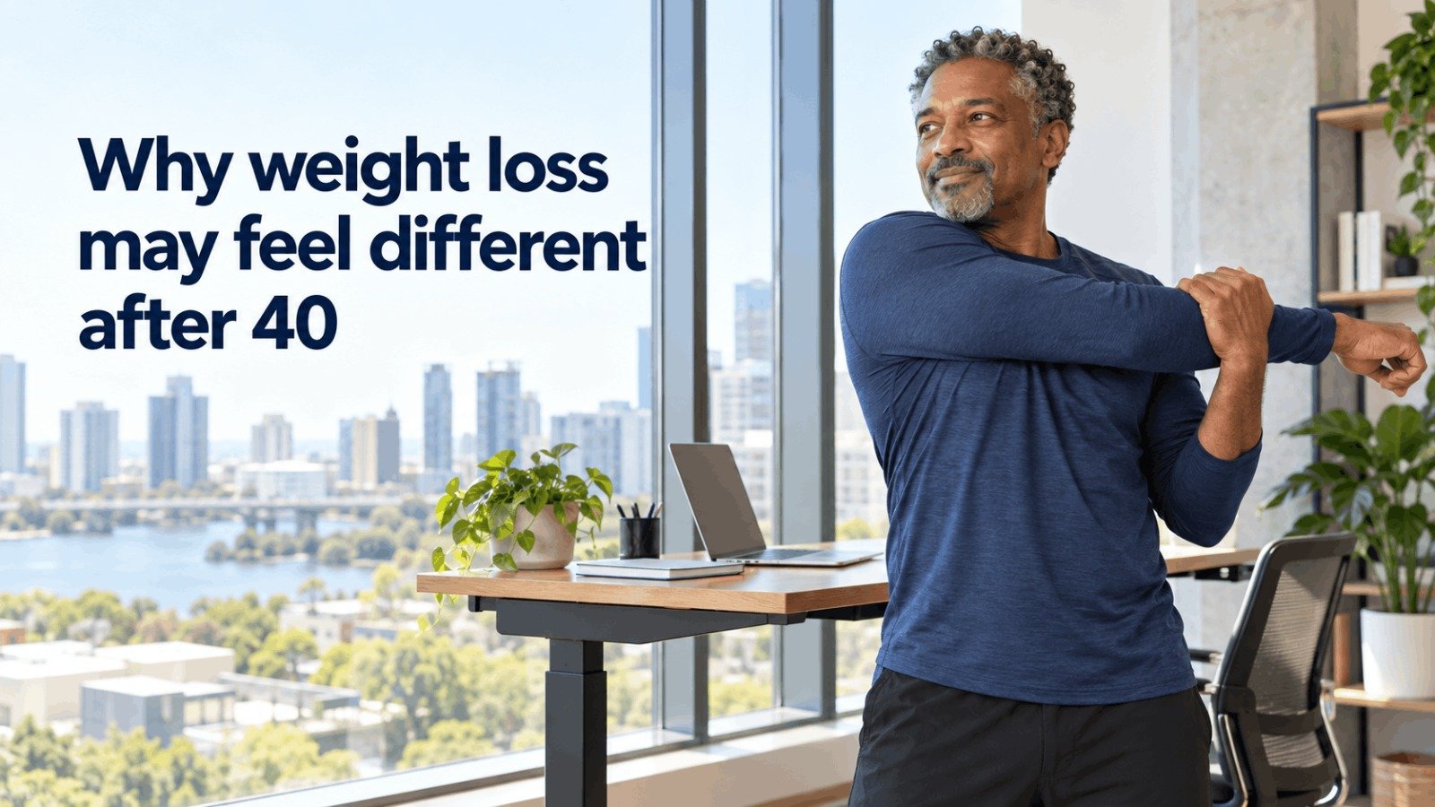 Why weight loss may feel different after 40 for men with desk jobs
